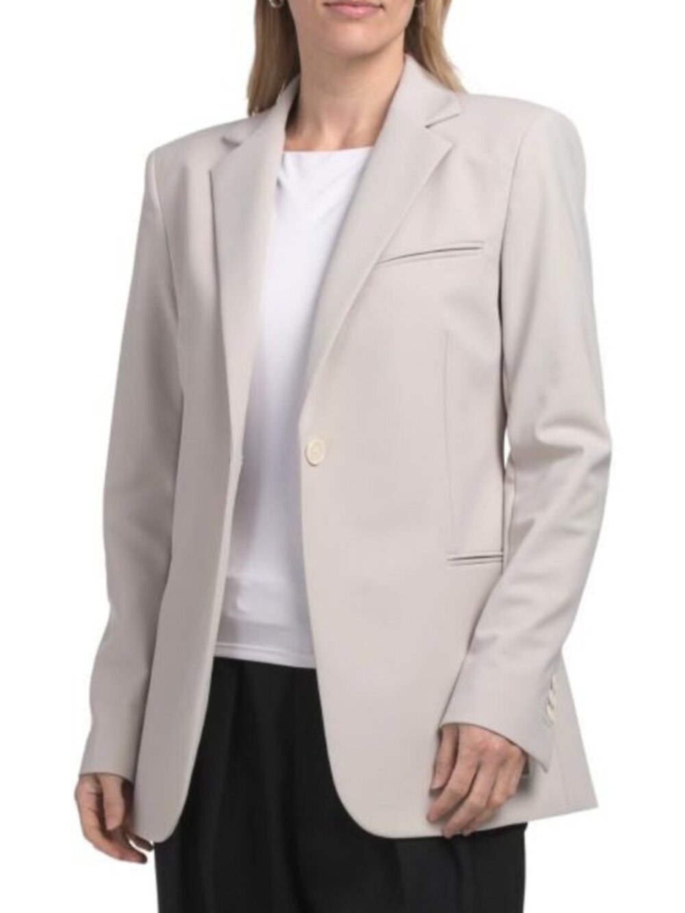 THEORY Slim Button Front Jacket
